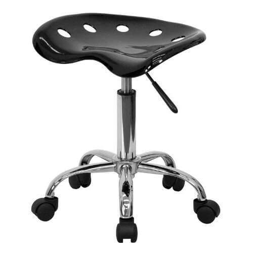 10 Best Stool Chairs With No Back Review Flash Furniture LF-214A-BLACK-GG tractor backless stool