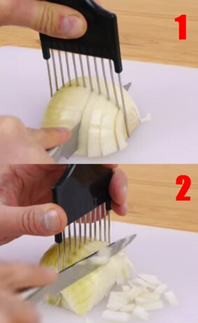 how to dice an onion easily