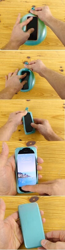 make a phone case from a balloon